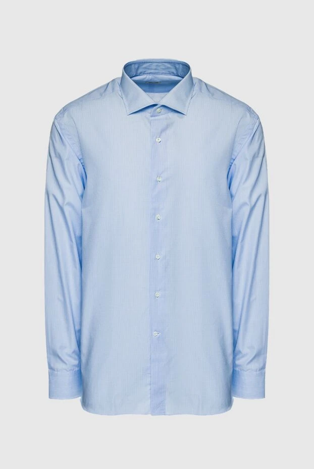 Alessandro Gherardi man blue cotton shirt for men купить с ценами и фото 140771 - photo 1