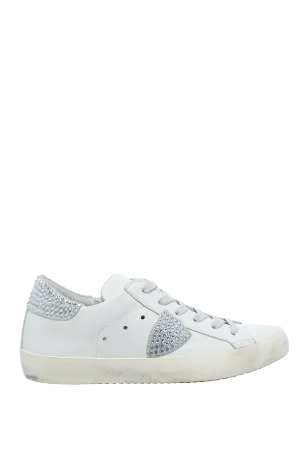 Philippe Model woman white leather sneakers for women купить с ценами и фото 140807 - photo 1