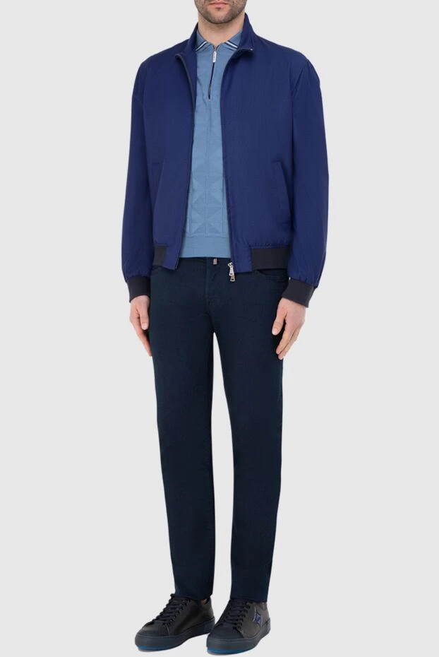 Tombolini man blue wool jacket for men купить с ценами и фото 140877 - photo 2