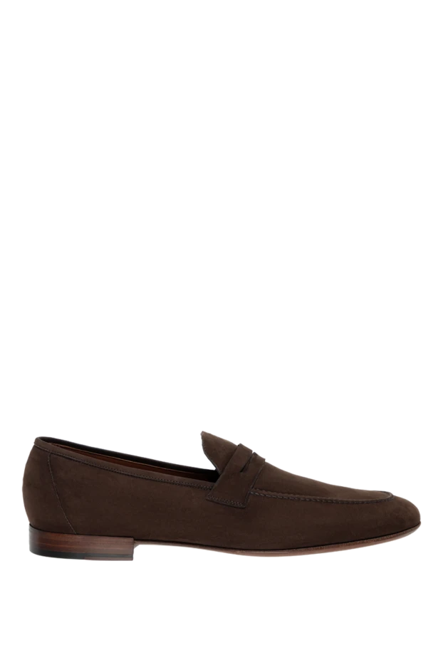 Loro Piana man brown nubuck loafers for men купить с ценами и фото 140939 - photo 1