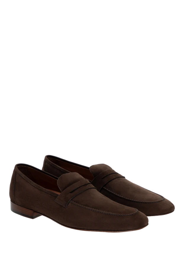 Loro Piana man brown nubuck loafers for men купить с ценами и фото 140939 - photo 2