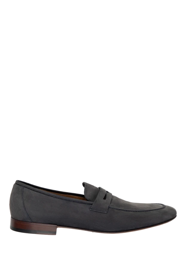 Loro Piana man blue nubuck loafers for men купить с ценами и фото 140940 - photo 1