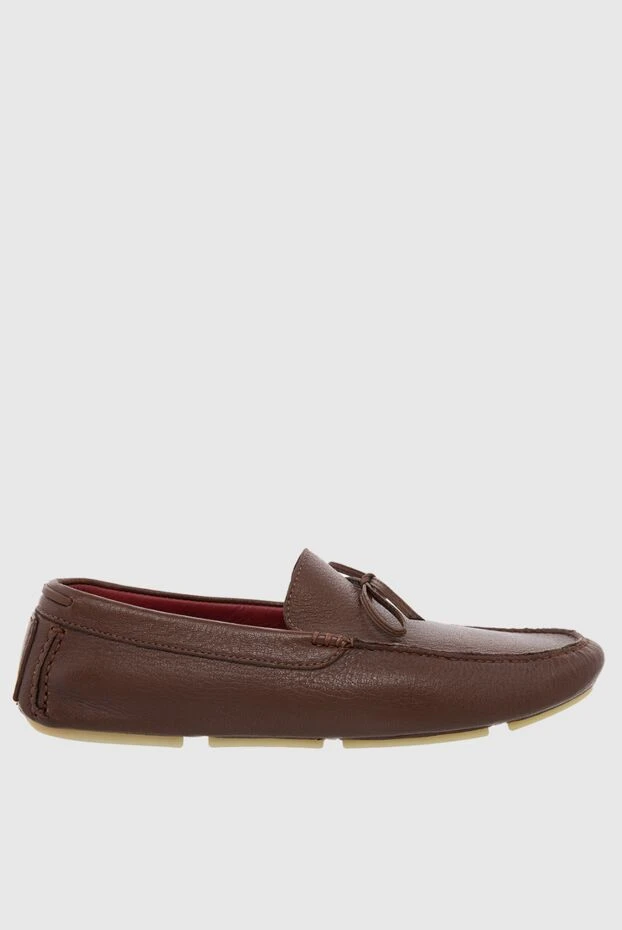 Loro Piana man men's moccasins made of nubuck burgundy купить с ценами и фото 140942 - photo 1