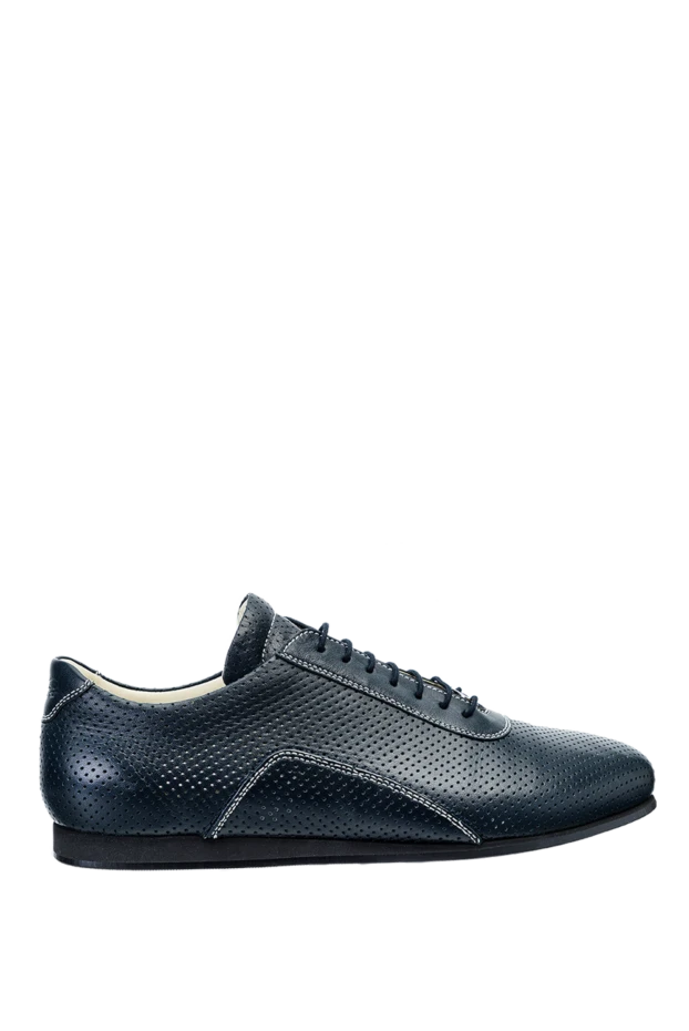 Hettabretz man blue leather sneakers for men купить с ценами и фото 140944 - photo 1