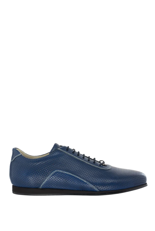 Hettabretz man blue leather sneakers for men купить с ценами и фото 140945 - photo 1