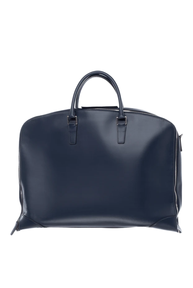 Cesare di Napoli man blue leather bag for men купить с ценами и фото 140957 - photo 1