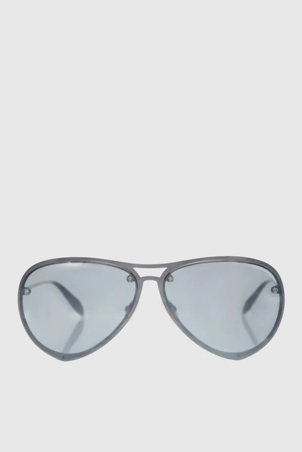 Alexander McQueen man glasses made of metal and plastic, gray for men купить с ценами и фото 140976 - photo 1