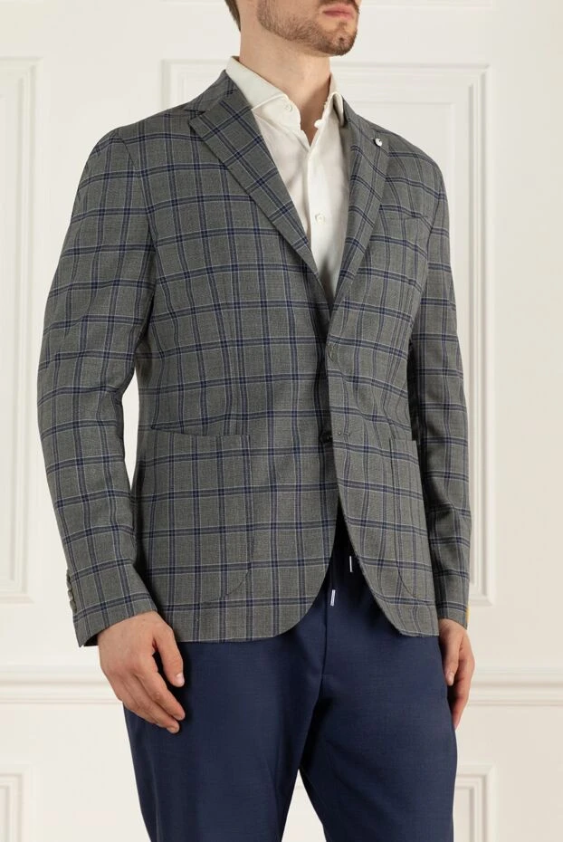 Lubiam a summer-inspired plaid jacket with patch pockets 141019 - photo 3