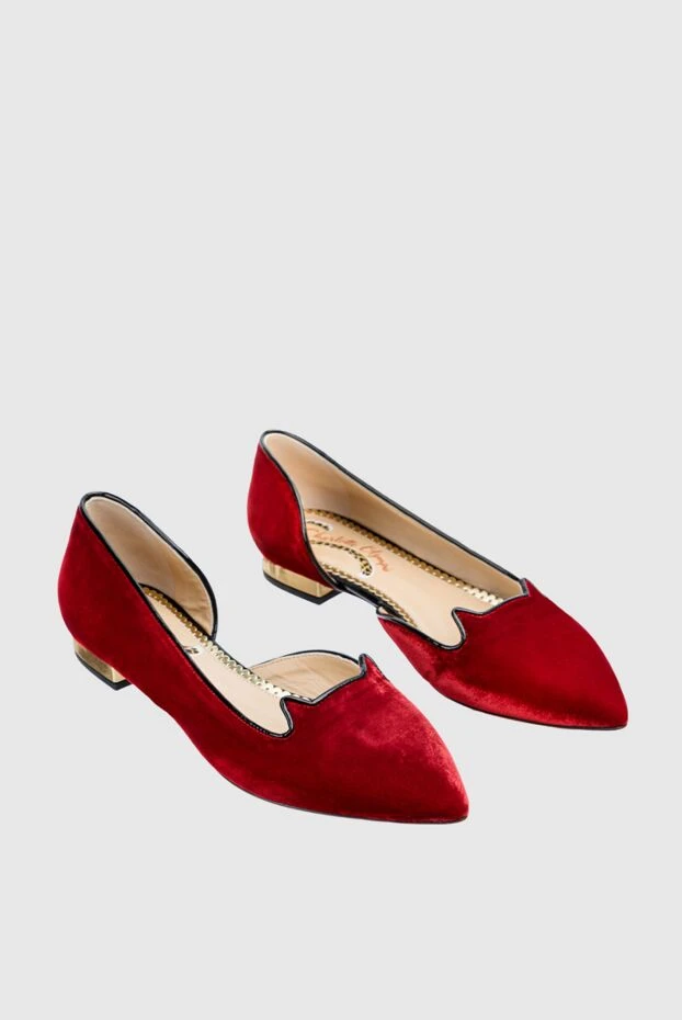 Charlotte Olympia women's red shoes with cutouts in the shape of ears 141065 - photo 3
