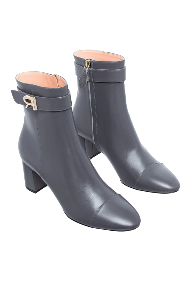 Rochas woman gray leather boots for women купить с ценами и фото 141074 - photo 2