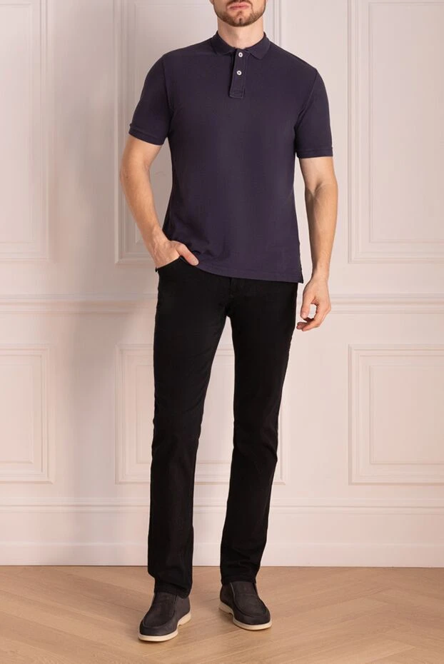 Eleventy man cotton polo purple for men купить с ценами и фото 141137 - photo 2