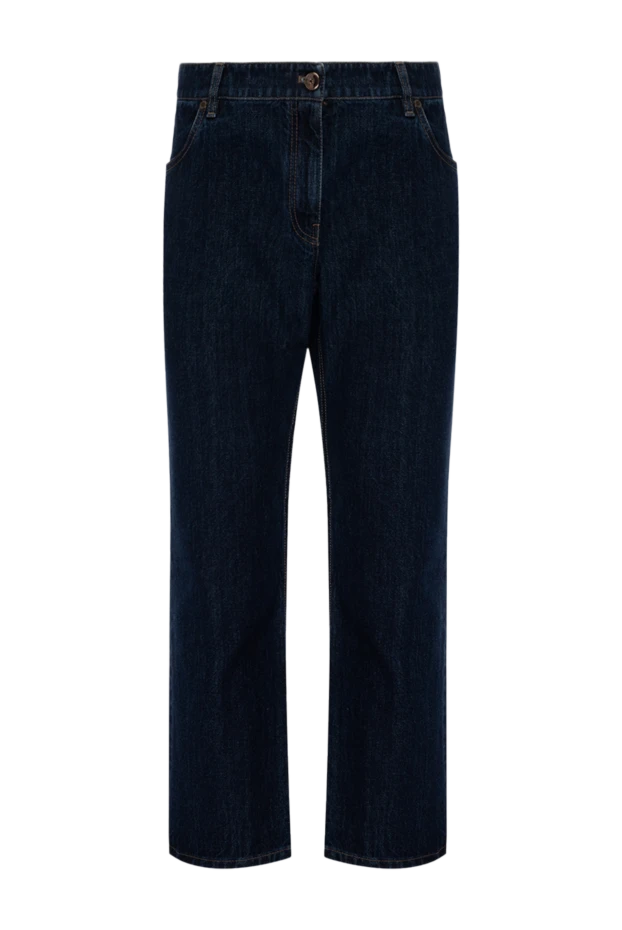 Brunello Cucinelli woman blue cotton jeans for women купить с ценами и фото 141274 - photo 1