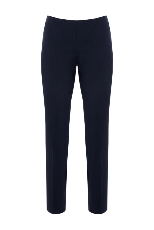 Brunello Cucinelli woman blue wool and polyamide trousers for women купить с ценами и фото 141292 - photo 1