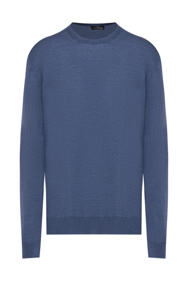 Cesare di Napoli man wool jumper blue for men купить с ценами и фото 141345 - photo 1