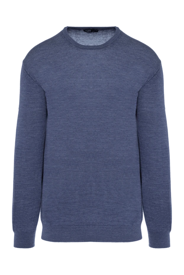 Cesare di Napoli man wool jumper blue for men купить с ценами и фото 141349 - photo 1