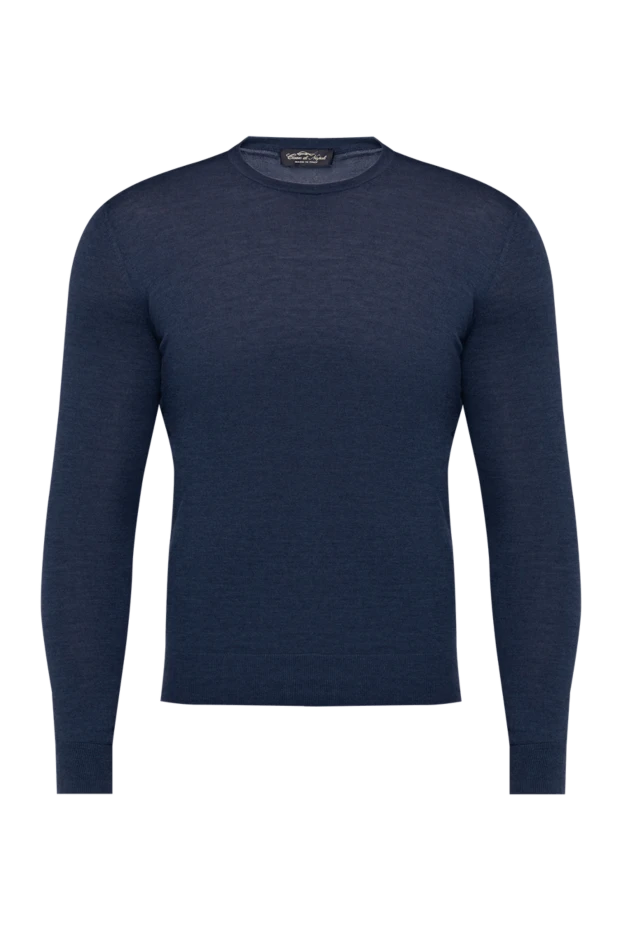 Cesare di Napoli man wool jumper blue for men купить с ценами и фото 141358 - photo 1