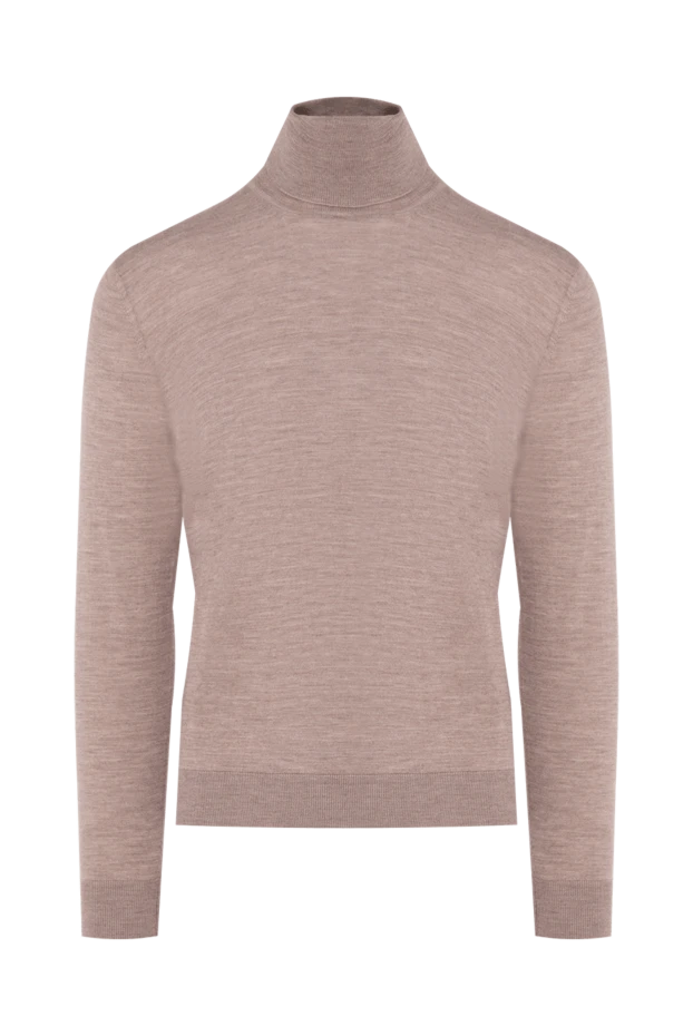 Cesare di Napoli man beige men's wool golf купить с ценами и фото 141361 - photo 1