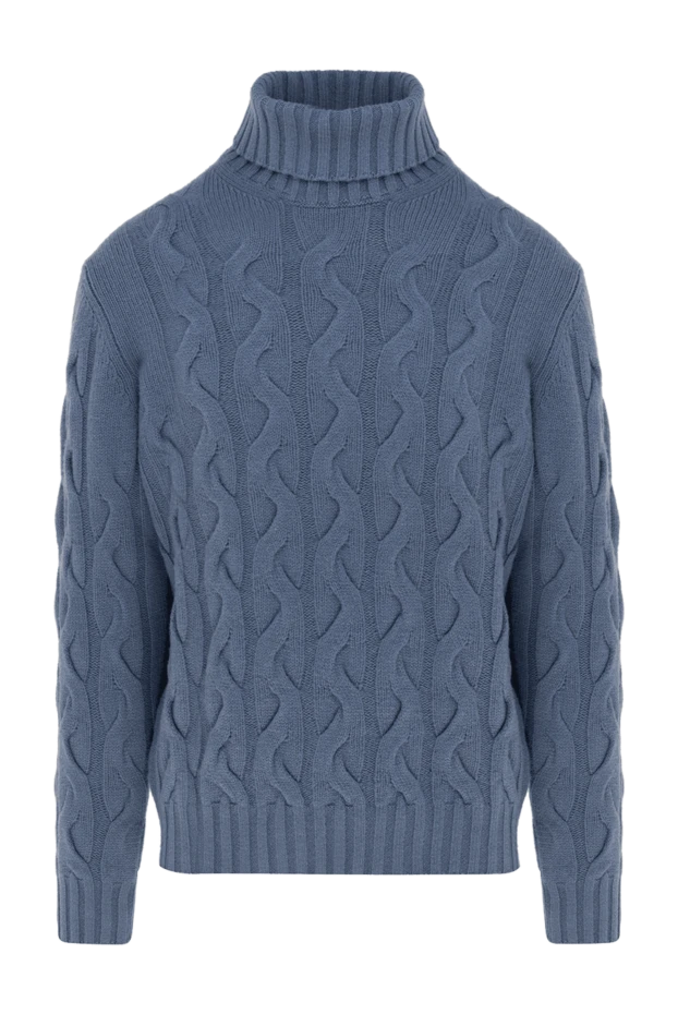 Cesare di Napoli man golf men's wool and cashmere blue купить с ценами и фото 141438 - photo 1