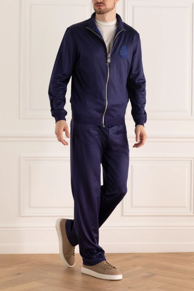 Billionaire man men's sports suit made of cotton, silk and polyamide blue купить с ценами и фото 141501 - photo 2