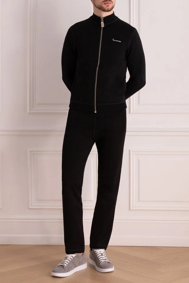 Billionaire man men's sports suit made of cotton and elastane, black купить с ценами и фото 141509 - photo 2