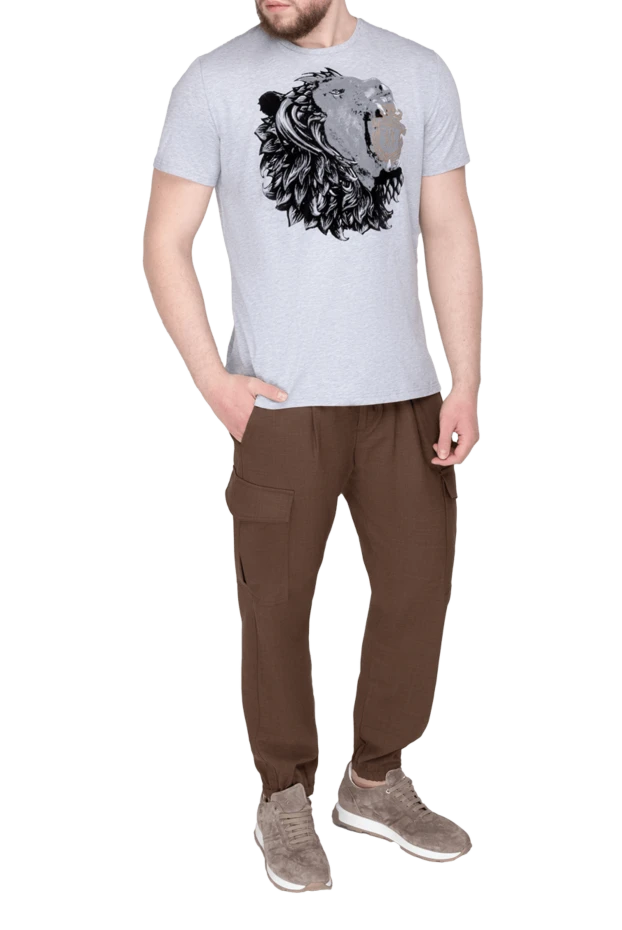 Billionaire man gray cotton t-shirt for men купить с ценами и фото 141516 - photo 2