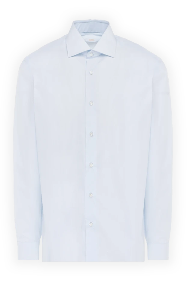 Barba Napoli man blue cotton shirt for men купить с ценами и фото 141532 - photo 1