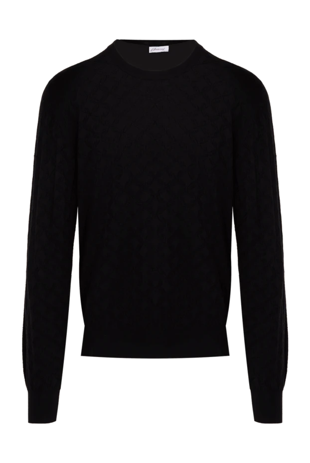 Brioni man black wool jumper for men купить с ценами и фото 141560 - photo 1