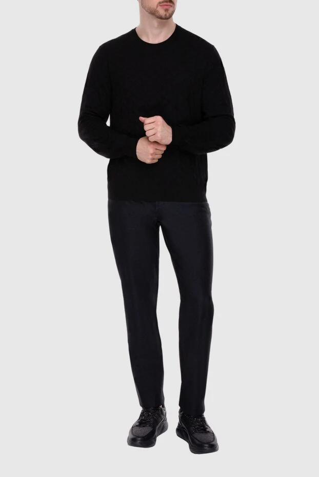 Brioni man black wool jumper for men купить с ценами и фото 141560 - photo 2