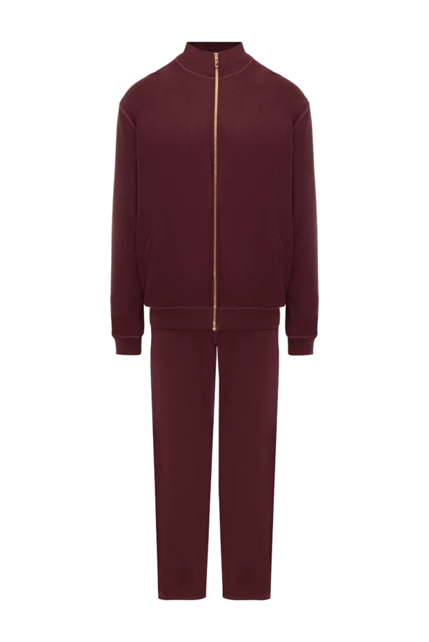 Billionaire man men's sports suit made of cotton and viscose, burgundy купить с ценами и фото 141570 - photo 1