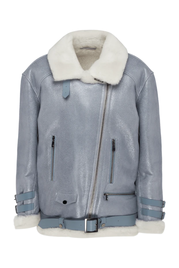 Giorgio&Mario woman women's blue mouton sheepskin coat купить с ценами и фото 141594 - photo 1