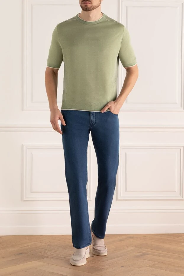 Scissor Scriptor man blue spandex polyester jeans for men купить с ценами и фото 141700 - photo 2