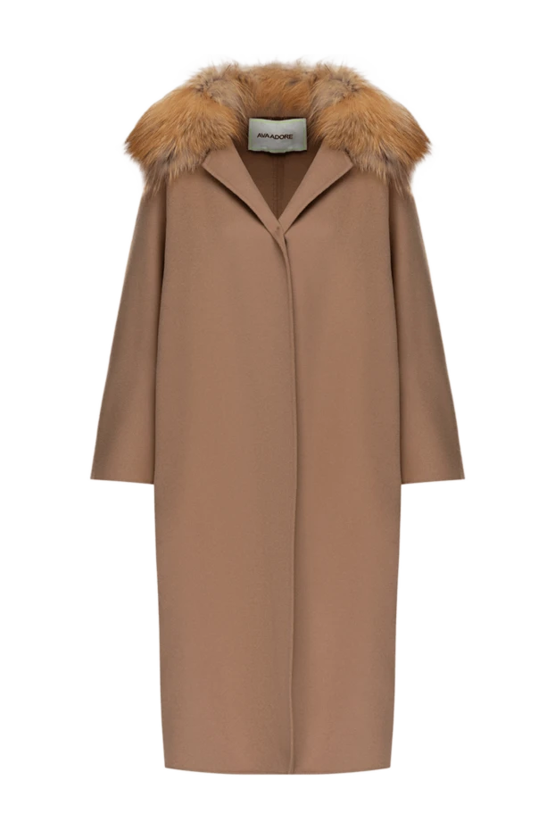 Ava Adore woman women's beige cashmere coat купить с ценами и фото 141815 - photo 1