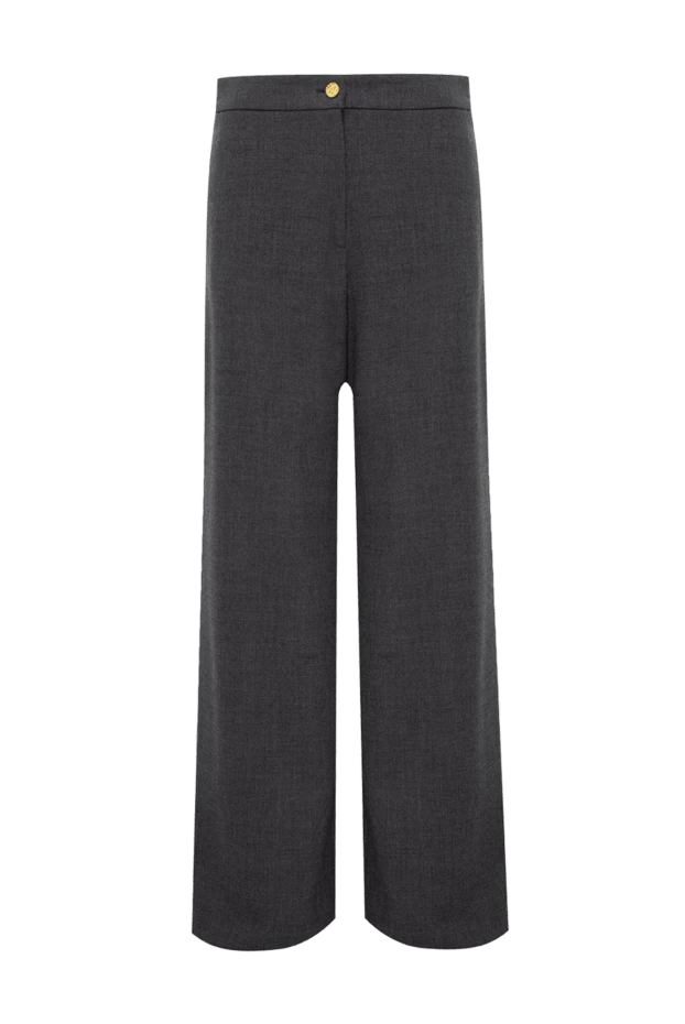 Edward Achour Paris woman gray wool trousers for women купить с ценами и фото 141820 - photo 1