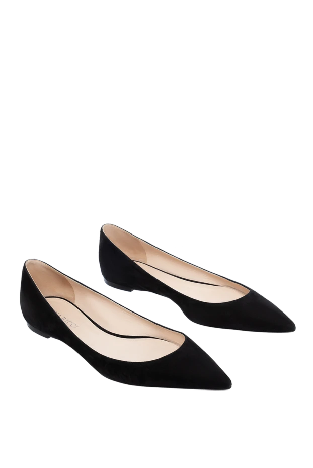 Nina Ricci классикалық қара замштан жасалған әйелдердің туфлилері 142007 - фото 3