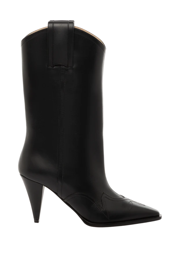 Nina Ricci woman black leather boots for women купить с ценами и фото 142010 - photo 1