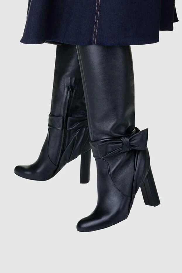 Mulberry woman black leather boots for women купить с ценами и фото 142011 - photo 2