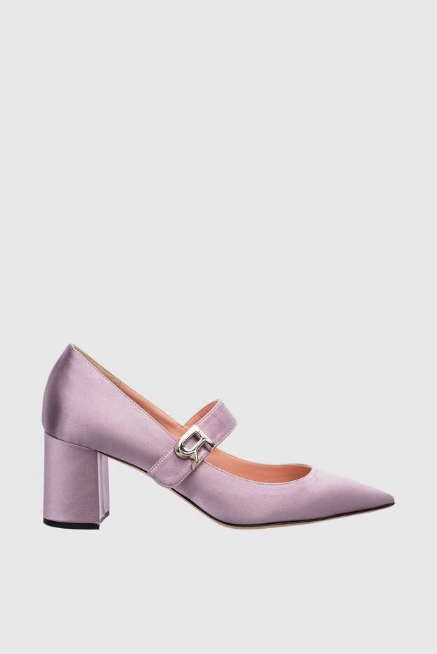 Rochas woman purple viscose and silk shoes for women купить с ценами и фото 142015 - photo 1