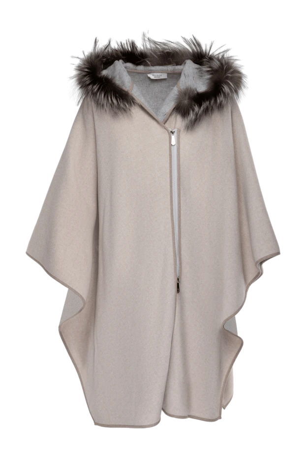 Peserico woman women's beige poncho купить с ценами и фото 142095 - photo 1