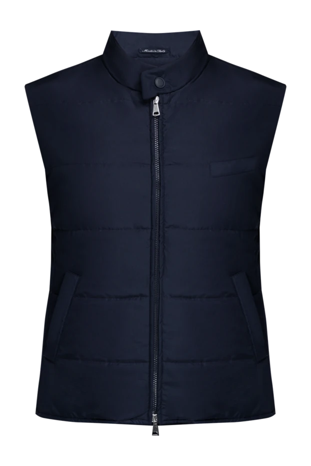 Tombolini man polyester vest blue for men купить с ценами и фото 142141 - photo 1