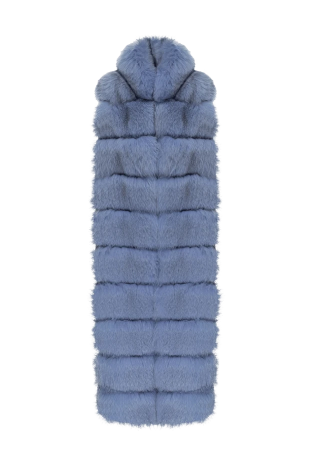 Heresis woman vest made of natural fur and wool blue for women купить с ценами и фото 142209 - photo 1