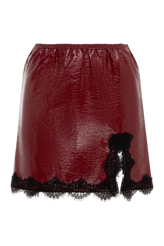 Giamba woman burgundy cotton and polyurethane skirt for women купить с ценами и фото 142229 - photo 1