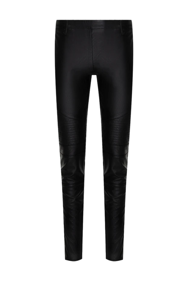 Giamba woman black viscose and polyurethane trousers for women купить с ценами и фото 142232 - photo 1