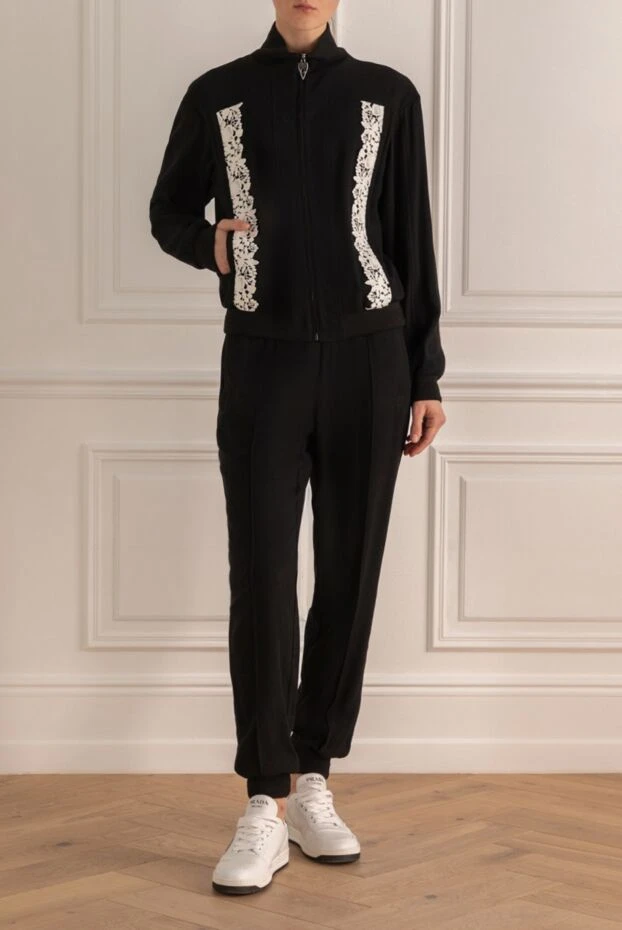 Giambattista Valli woman black women's walking suit made of viscose and acetate купить с ценами и фото 142240 - photo 2