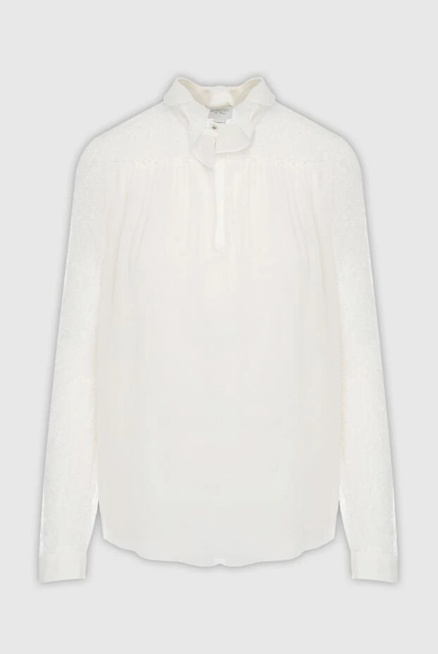 Giambattista Valli woman white silk blouse for women купить с ценами и фото 142247 - photo 1