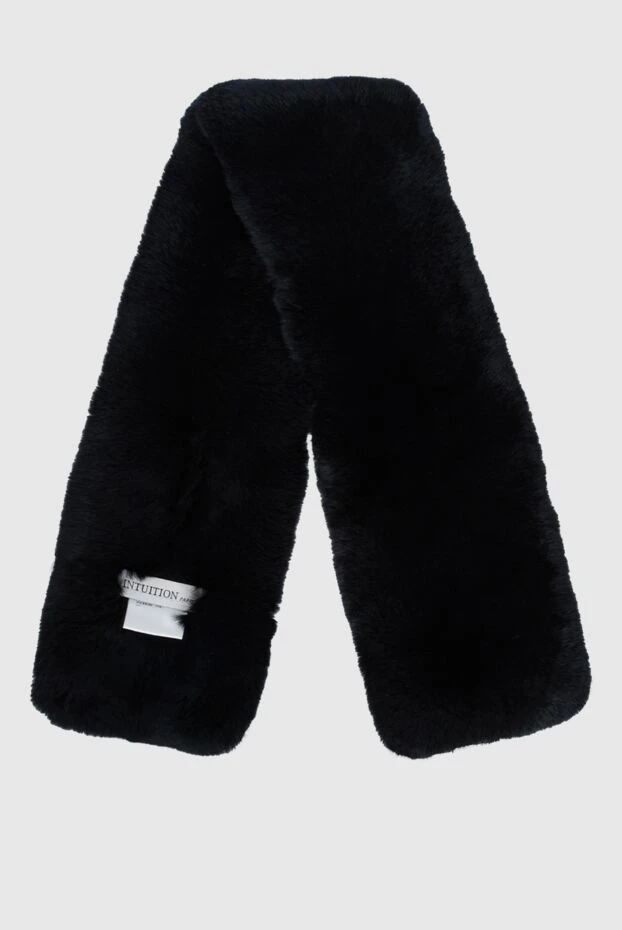 Intuition women's black fur scarf with clasp 142314 - photo 3