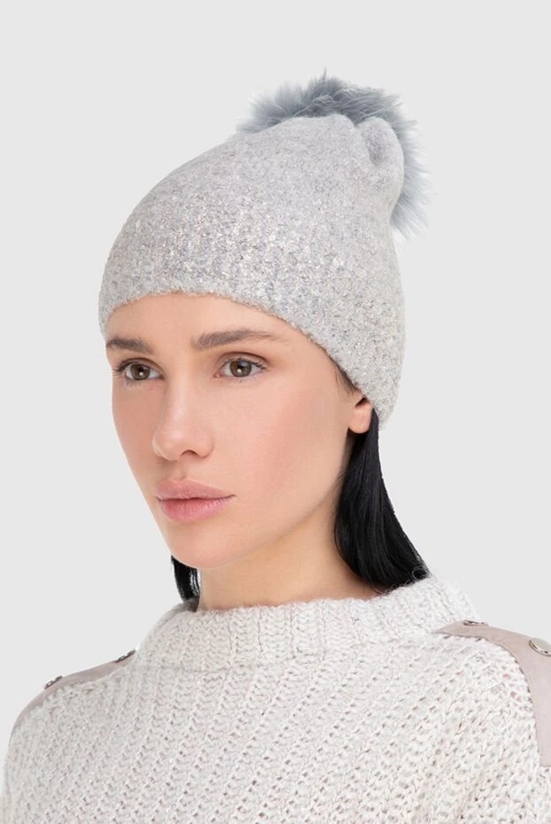 Panicale woman gray wool and polyamide cap for women купить с ценами и фото 142358 - photo 2