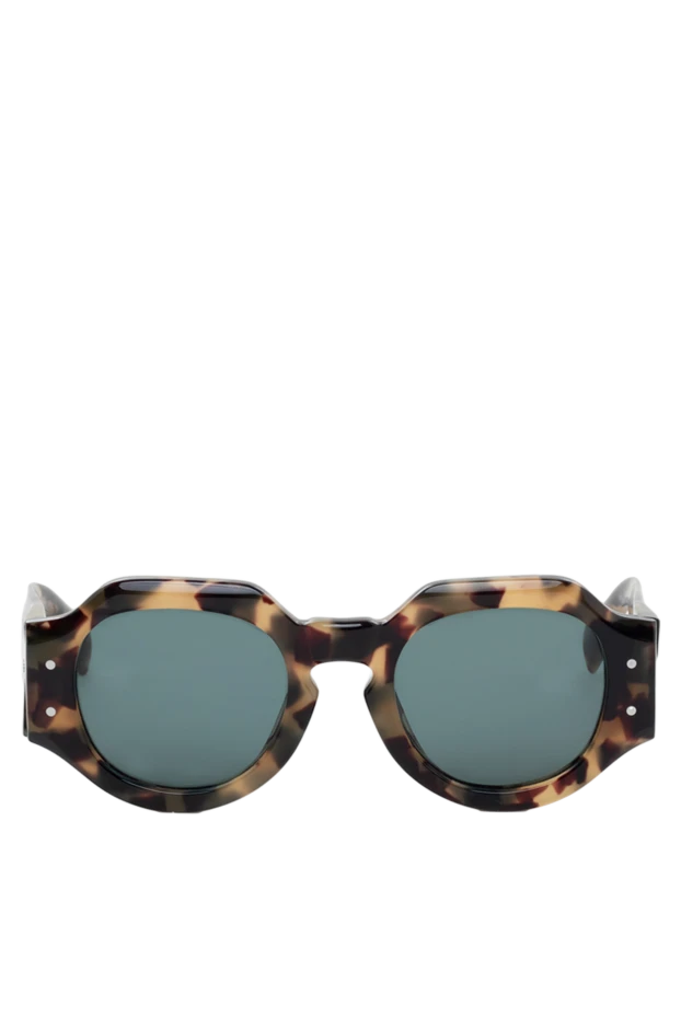 Brown women's glasses with large temples - photo 1