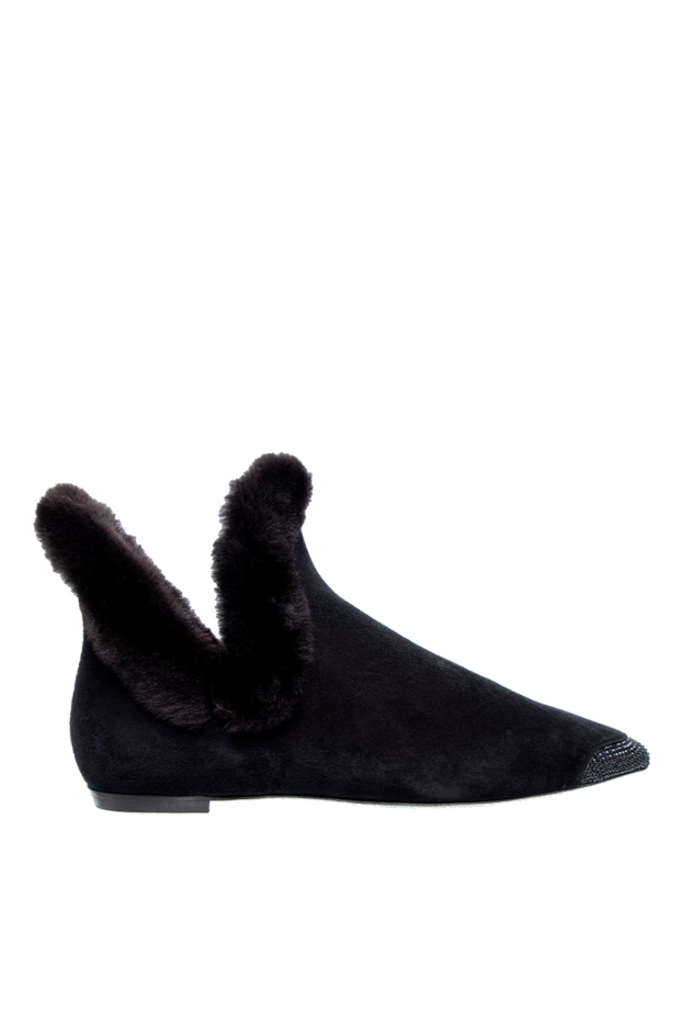 Rene Caovilla woman black suede ankle boots for women купить с ценами и фото 142671 - photo 1