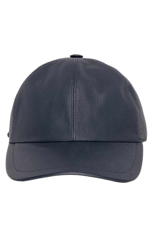 Enrico Mandelli man cap made of genuine leather blue for men купить с ценами и фото 142781 - photo 1