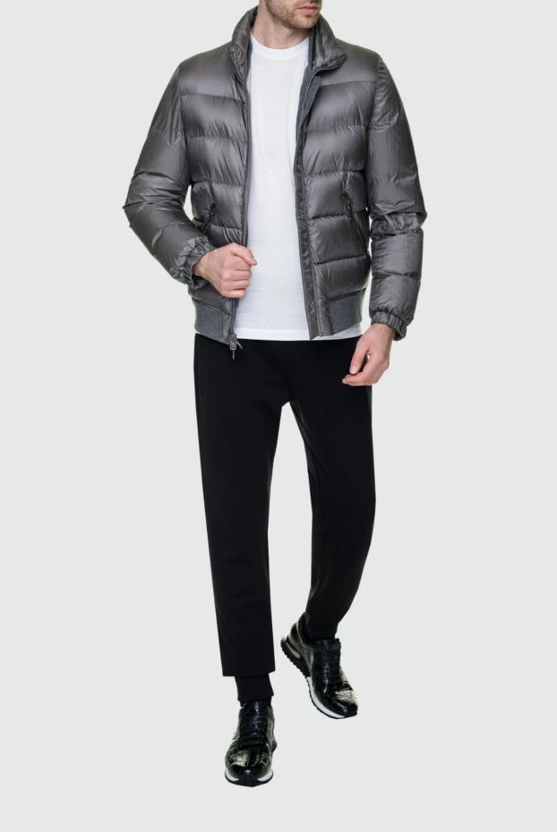 Montecore man men's down jacket made of polyamide gray купить с ценами и фото 142820 - photo 2